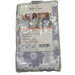 Udder Covers Nursing Cover in the MIA pattern . Lavender & white covering